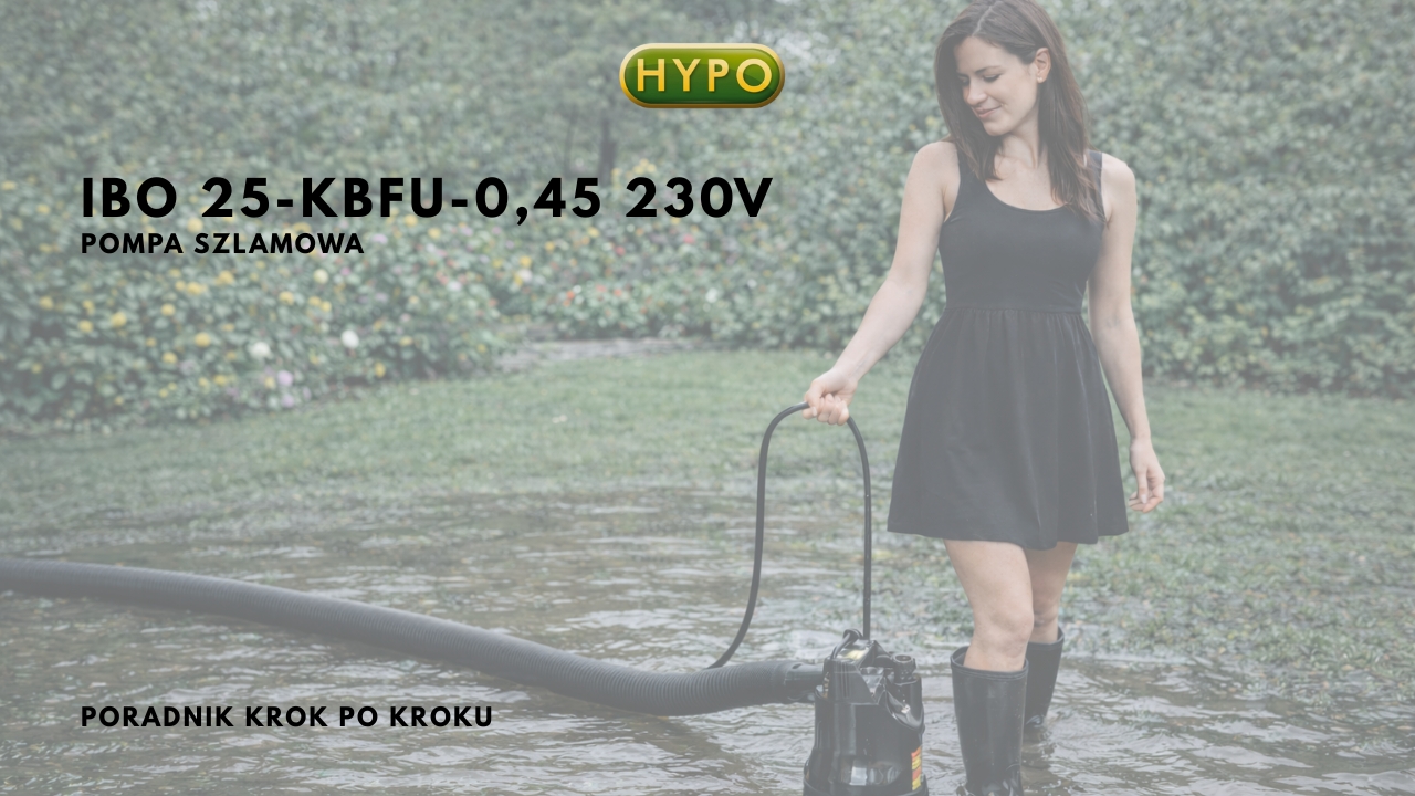 Pompa szlamowa IBO 25-KBFU-0,45 230V – niezawodne rozwiązanie do odwodnień