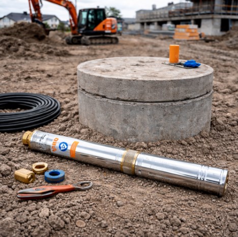 Pompa głębinowa antypiaskowa 4" SD6-20 z kablem 20m (3kW) 400V IBO