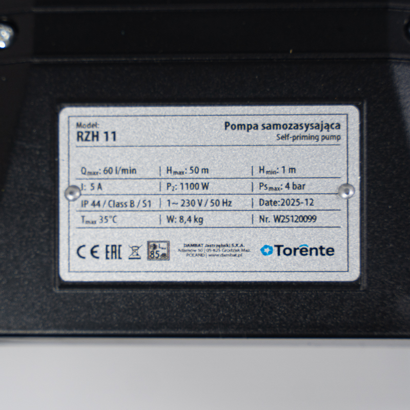 Pompa hydroforowa RZH11 Torente 230V