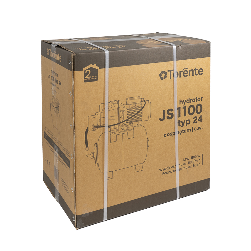 Zestaw hydroforowy JS 1100 Torente 230V ze zbiornikiem 24L