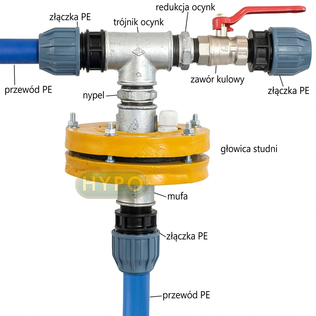 wykres Głowica do studni FI 110mm 1"