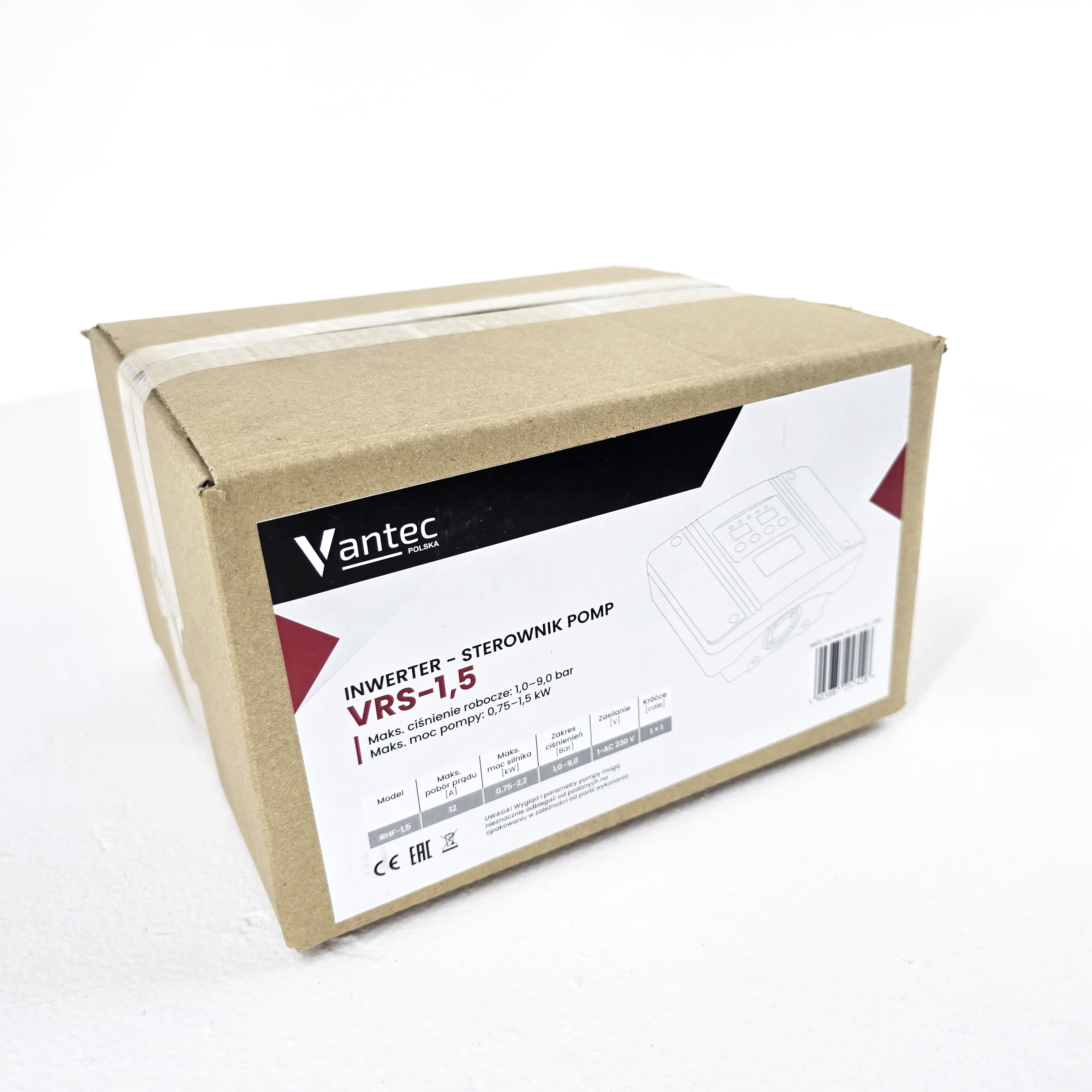 Falownik VRS-1,5 Vantec – Inteligentne Sterowanie Pompami 230V (0,75-2,2kW) zdjęcie numer 5